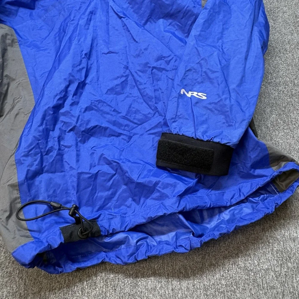 NRS Rio Jacket Mens Small Blue Pullover Waterproof Kayak Canoe Paddling Dry Top